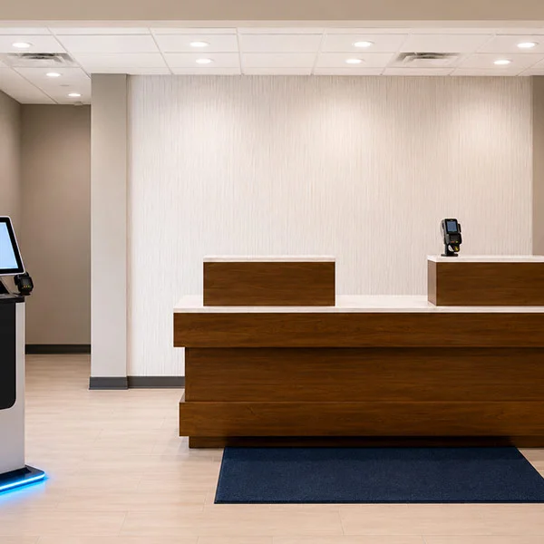 Front Desk and Guest Kiosk