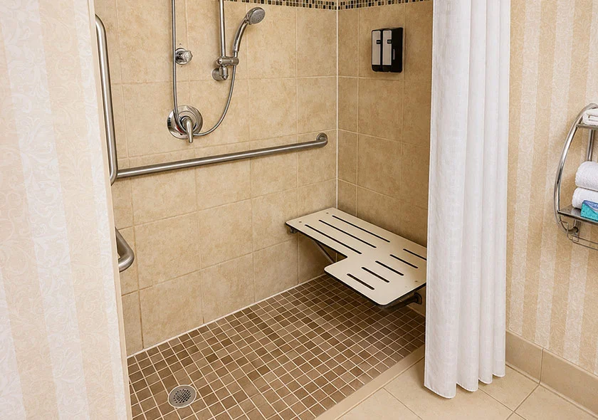 King Bed Roll-In Shower 5